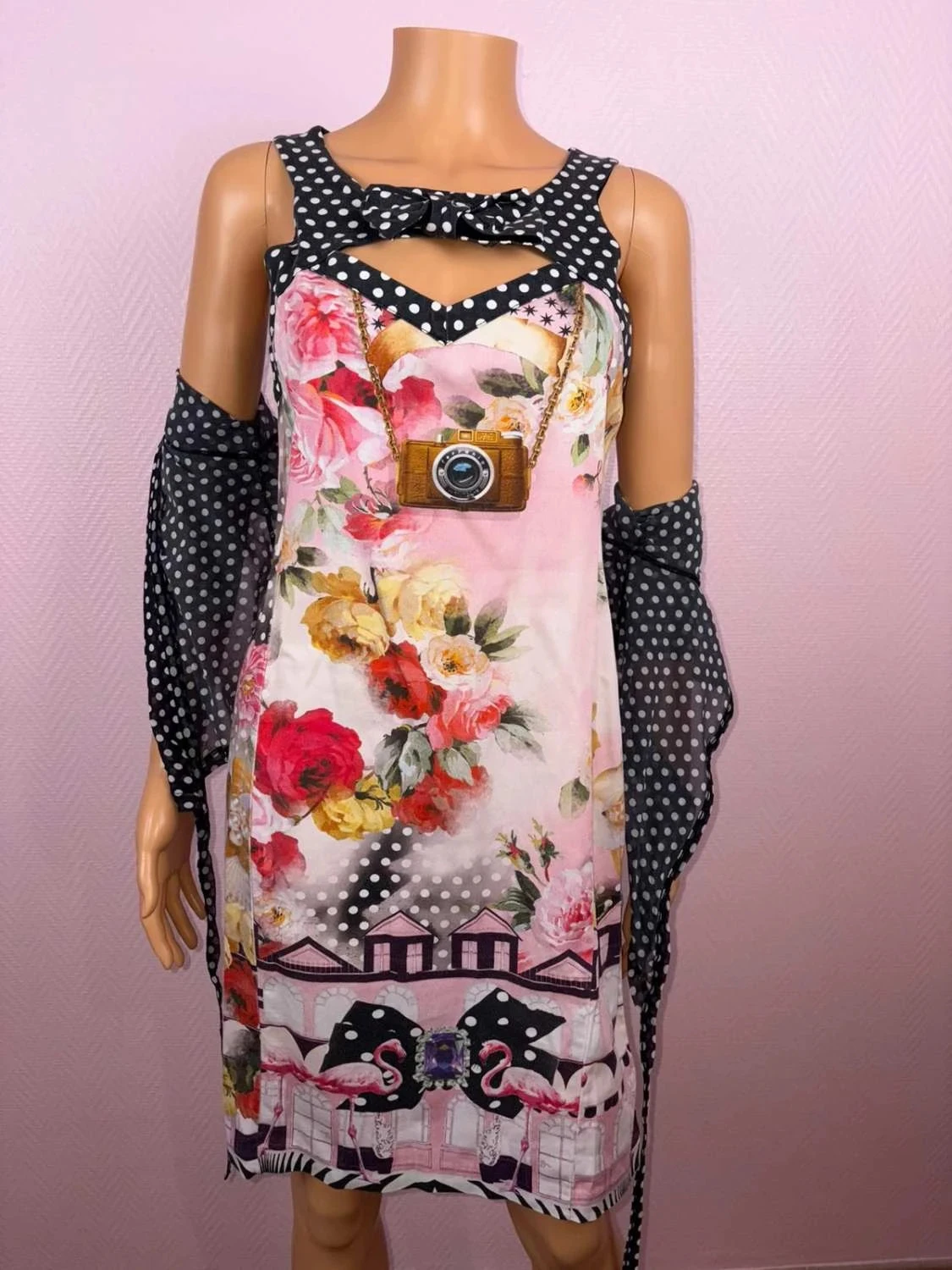 Conjunto de vestido e boleró tamanho 40 em ótimo estado – photo 6